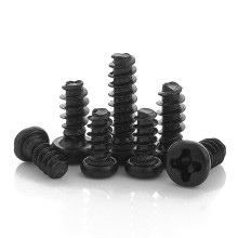 Carbon Steel Black M2 M2.3 M2.6 M3 M3.5 M4 Phillips Pan Framing Head Self Tapping Screw for Plastic